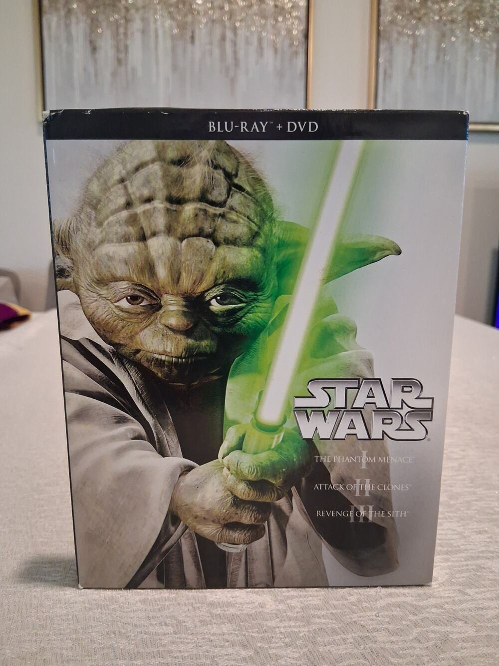 Star Wars Prequel Trilogy I-III Blu-ray + DVD 6-Disc Box Set Yoda